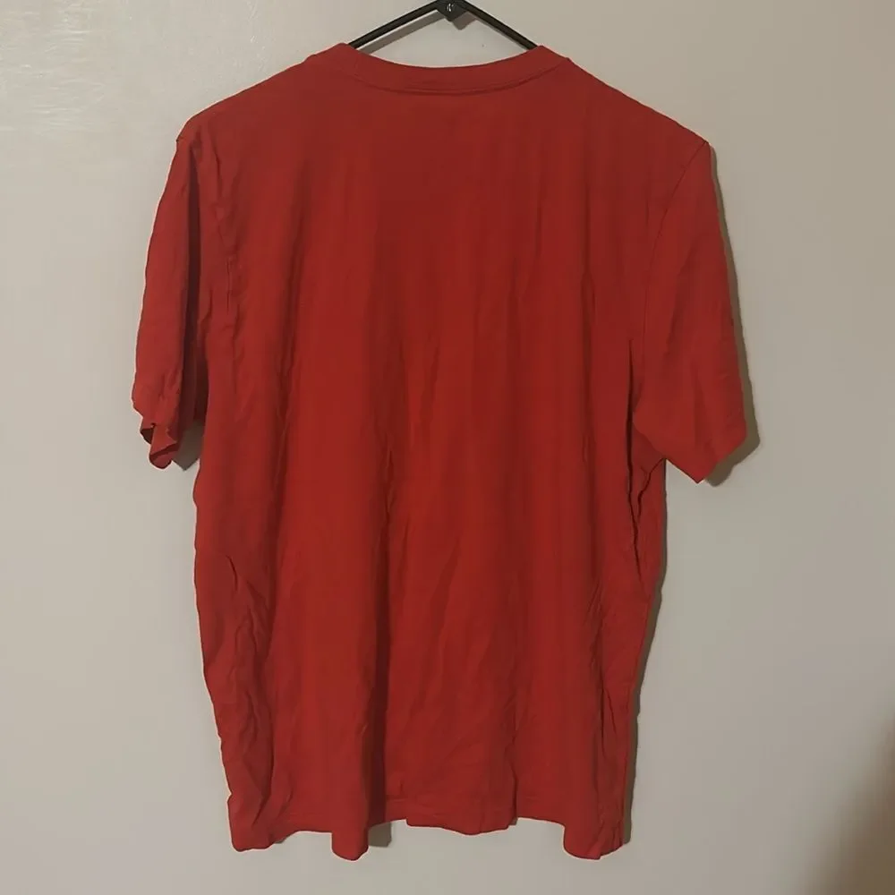 Adidas Originals Men's Basic T Shirt Trefoil BranRed Black Cotton large